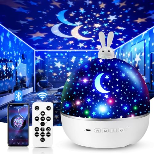 One Fire Sternenhimmel-Projektor als Nachtlicht mit Bluetooth fürs Kinderzimmer