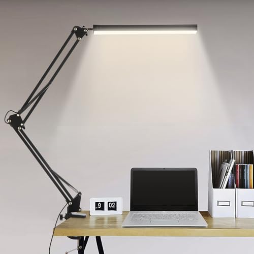 BIENSER klemmbare LED-Schreibtischlampe mit Schwenkarm und 1100 Lumen