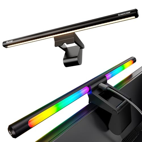 Quntis Gaming Monitor-Lampe mit RGB-Hintergrundbeleuchtung und neutralem Arbeitslicht vorne