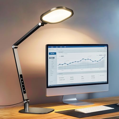 LitONES Schreibtischlampe mit Schwenkarm und Touch-Steuerung als Arbeitslicht am Schreibtisch